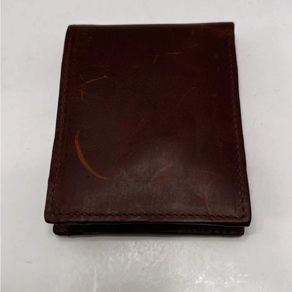 Browning Genuine Leather Western Bi-fold Billfold Men's Wallet, Brown